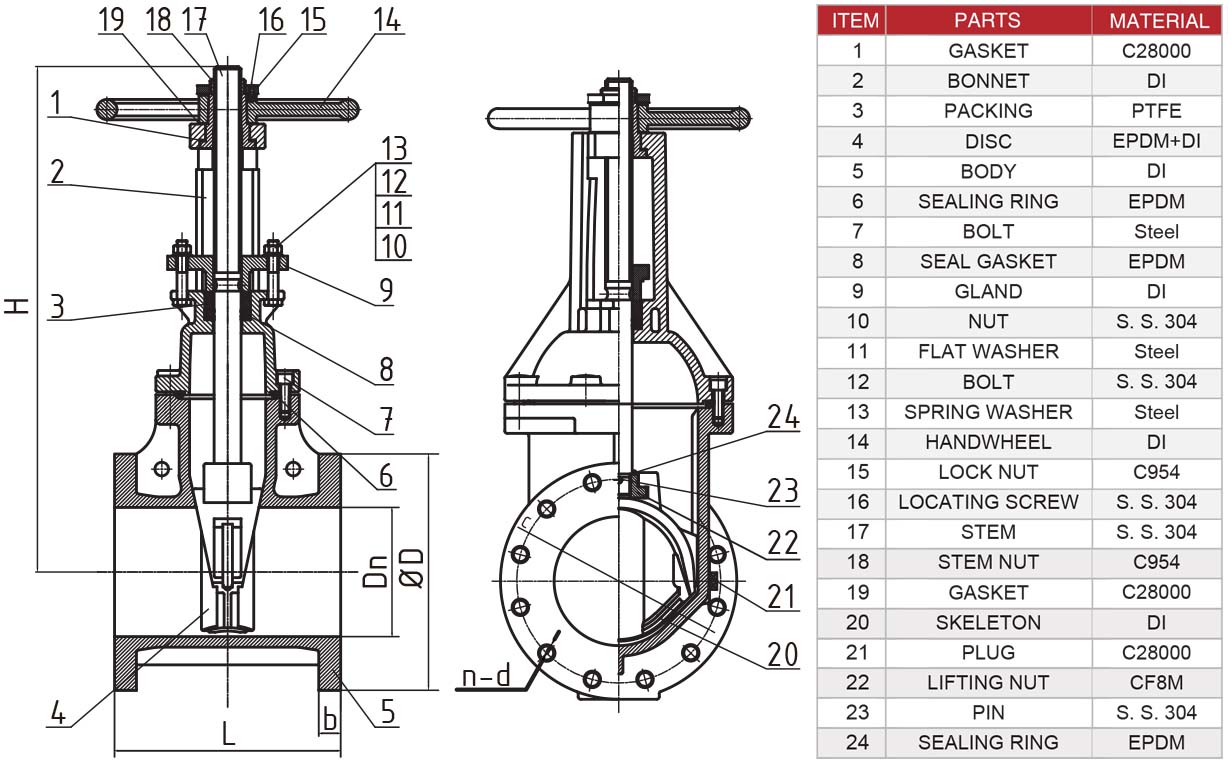 Hants UL OS&Y Gate Valve